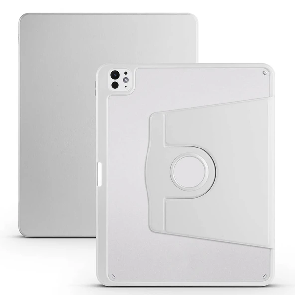 HEPTEKİLETİŞİM Apple iPad Pro 13 2025 M5 Kılıf Kalem Bölmeli Dönebilen Standlı Kılıf (Termik) ürün görseli 1