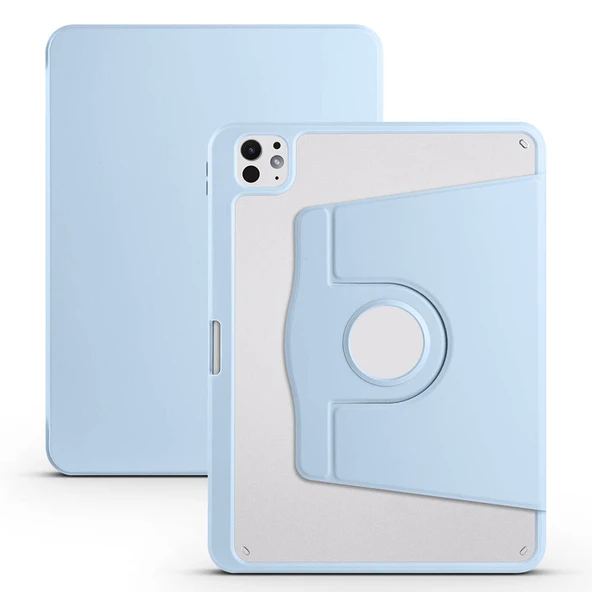 HEPTEKİLETİŞİM Apple iPad Pro 11 2025 M5 Kılıf Kalem Bölmeli Dönebilen Standlı Kılıf (Termik) ürün görseli 1