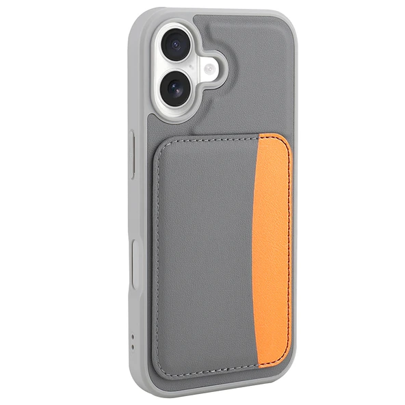 HEPTEKİLETİŞİM Apple iPhone 17 Kılıf Kartlıklı Silikon Kapak (X-Kart) ürün görseli 1