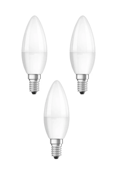 Şahnet 6W Led Mum Ampul Sarı Işık 3000K 3 Adet - E14 ürün görseli 1