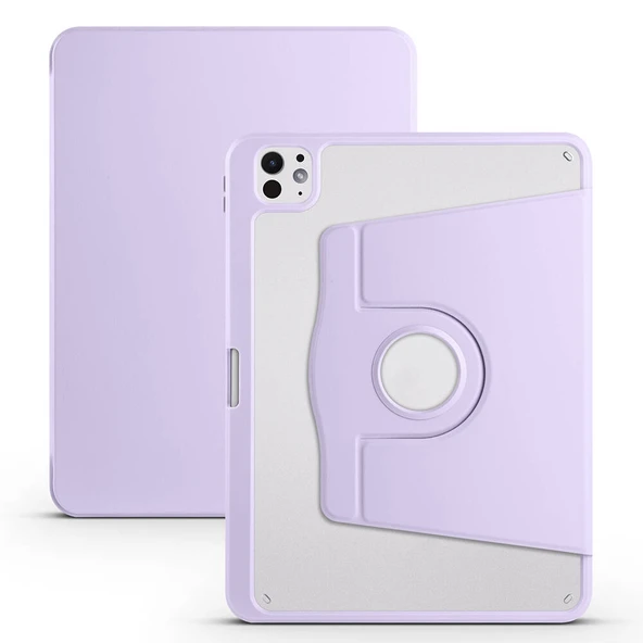 HEPTEKİLETİŞİM Apple iPad Pro 11 2025 M5 Kılıf Kalem Bölmeli Dönebilen Standlı Kılıf (Termik) ürün görseli 1