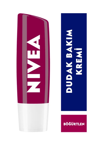 Nivea Dudak Bakım Kremi 4,8gr 24 Saat Nem, Hafif Bordo Işıltı ürün görseli 1