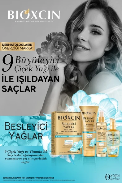 Bioxcin Besleyici Yağlar Sıvı Saç Kremi 200 ML - Sülfatsız, Kuru ve Yıpranmış Saçlar Saç Dökülme Karşıtı ürün görseli 1