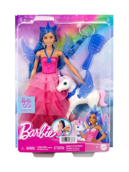 BARBIE MAVİ SAÇLI PRENSES BEBEK ürün görseli 1
