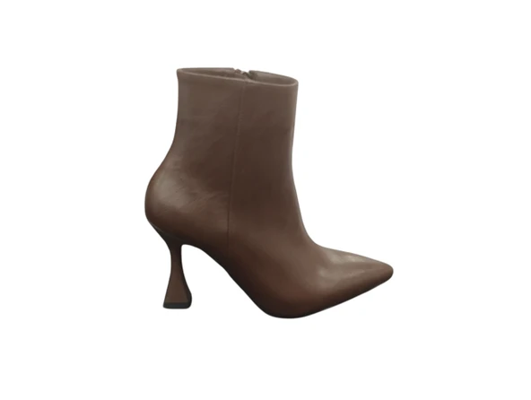 Ventes 02206Z Fermuarlı Sivri Burun 9 cm İnce Topuk Günlük Hafif Şık Tasarım Kadın Bot ürün görseli 1
