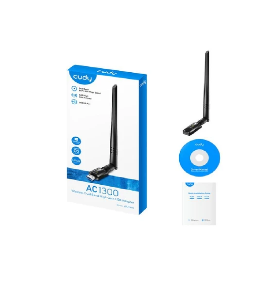 CUDY AC1300 WİFİ Adaptor USB 3.0 - Resim 2