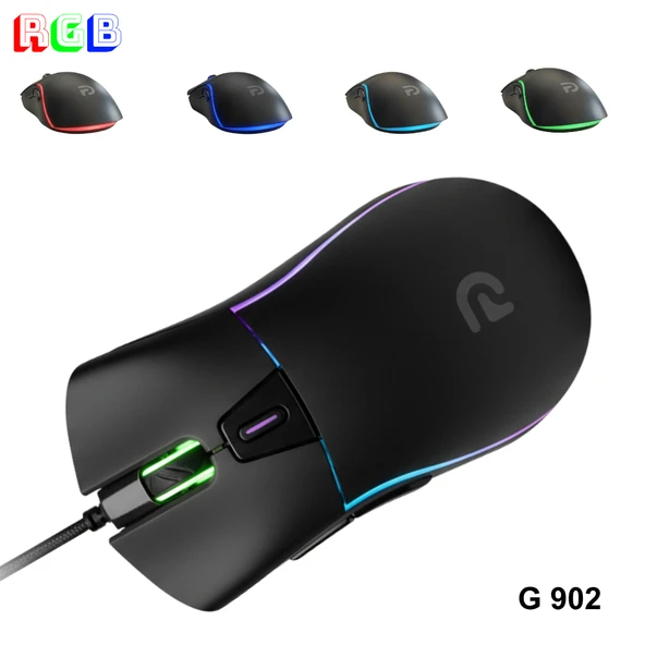 Trio - G902 Siyah RGB Gaming Mouse | Kablolu Oyuncu Faresi ürün görseli 1