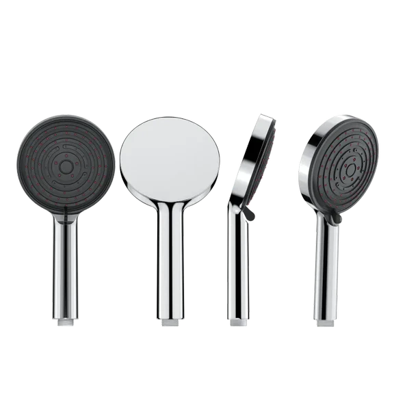 Valtemo Selfio 3 Jet El Duşu Başlığı  Kireç Önleyici Otomatik Temizleme Chrome Black ürün görseli 1