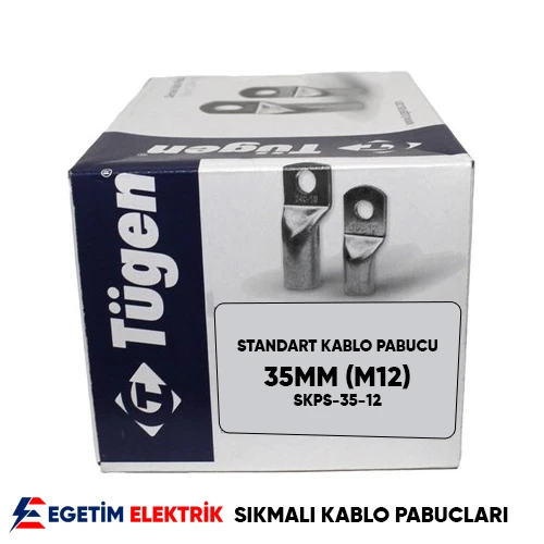 Tügen 35’lik M12 Standart SKP Sıkmalı Kablo Pabucu ( 10 Adet ) ürün görseli 1