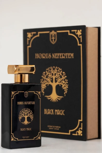 Horus Nefertem Black Magic Unisex Kadın Erkek Parfüm Hediye Yılbaşı EDP Afro Etkili Erkek Kadın Parfüm ürün görseli 1