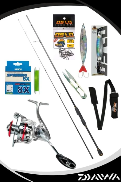 Daiwa RX Lure BF 270cm 10-35gr Oslo Prime 3000 8 Örgü Spin Olta Seti ürün görseli 1