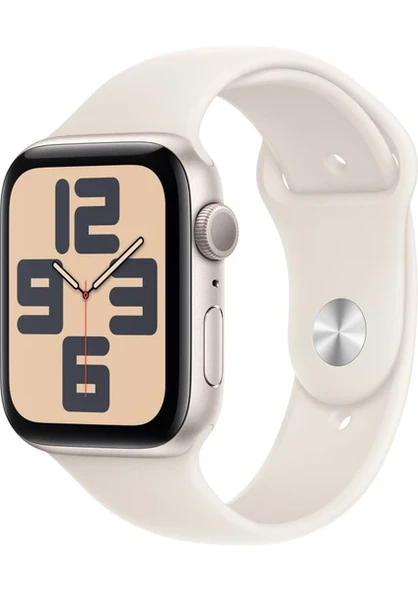 Apple Watch Se3    44mm Starlıght  Al Starlıght  SB  M/L GPS  Akıllı Saat (Apple Türkiye Garantili) ürün görseli 1
