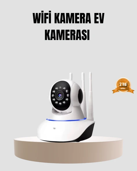 HD IP Kamera – Gece Görüşlü, Hareket Sensörlü, Mobil Takip ve Çift Yönlü Ses ürün görseli 1