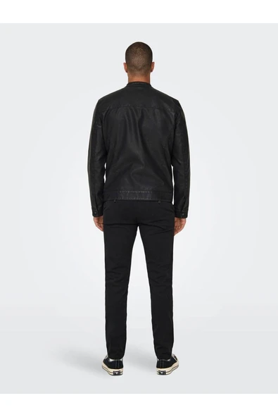 22012339 ONSMIKE PU RACER JACKET OTW VD - Resim 10