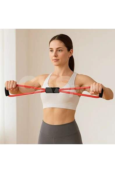 Pilates Direnç Lastiği – Egzersiz, Fitness ve Esneme Bandı Seti ürün görseli 1