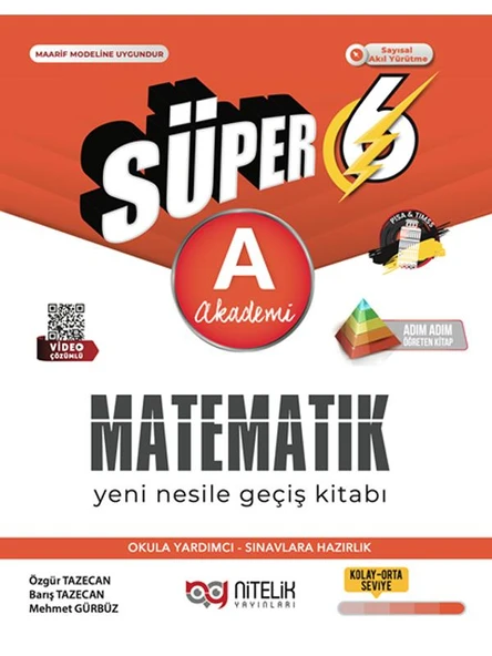 NİTELİK 6.SINIF (A) SÜPER MATEMATİK YENİ NESİL GEÇİŞ KİTABI *YENİ* ürün görseli 1