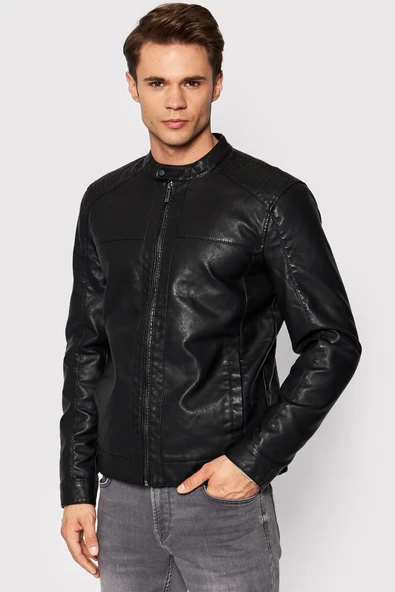 22012339 ONSMIKE PU RACER JACKET OTW VD ürün görseli 1