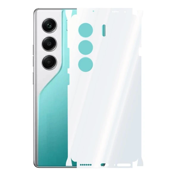 Tecno Camon 40 Pro ile Uyumlu 360 Arka Kaplama   Şeffaf ürün görseli 1