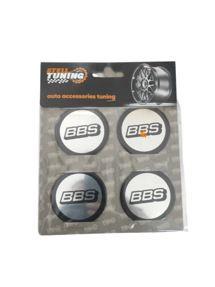 BBS Jant Göbek Arma Takım Yapıştırma Siyah Krom 58mm ürün görseli 1