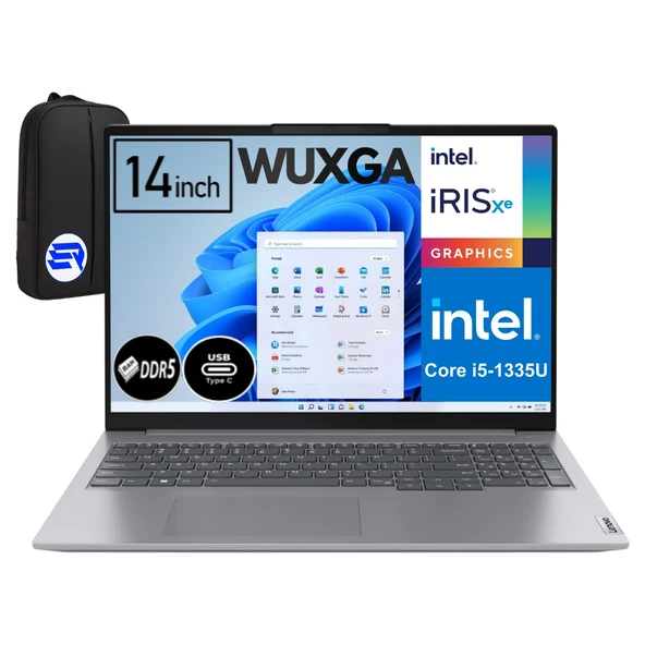 Lenovo Thinkbook 14 G6 Irl 21KG00Y5TREP6 Intel Core I5-1335U 32GB Ram 2tb SSD Wuxga 14" WIN11 Pro + Elektropasaj Çanta ürün görseli 1