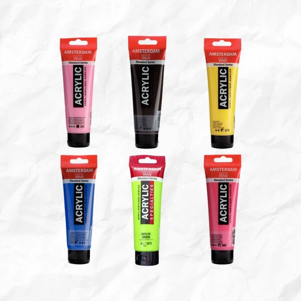 Amsterdam Akrilik Boya 120ml 6'LI SET ürün görseli 1