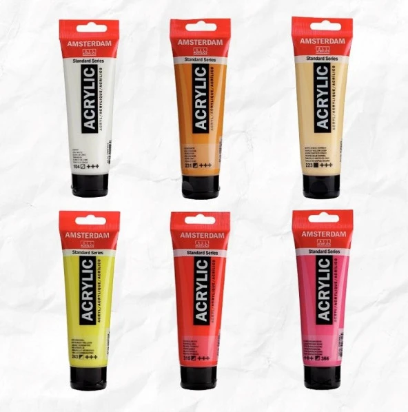 Amsterdam Akrilik Boya 120ml 6'LI SET ürün görseli 1