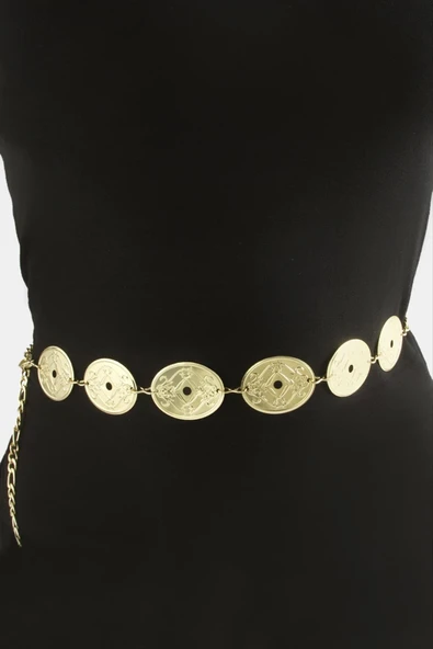 Oval Metal Zincir Kemer ürün görseli 1
