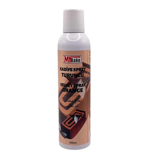 SPREY BOYA VELVET MY BAKE 250 ML TURUNCU ürün görseli 1