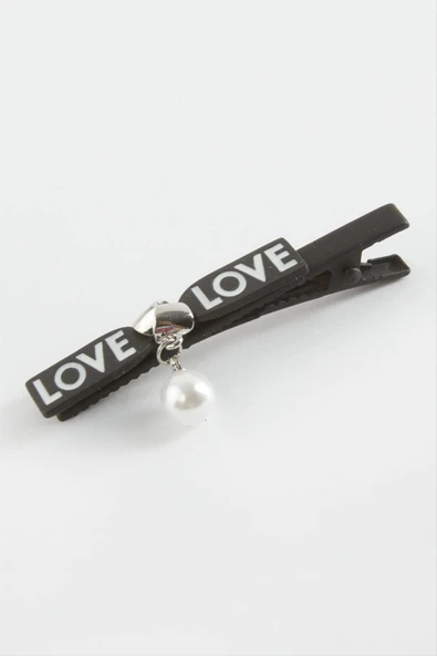 Love Yazılı İnci Pens Toka ürün görseli 1