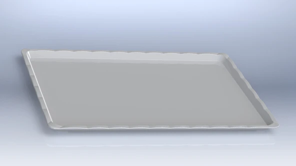 TEPSİ KIRILMAZ ŞEFFAF NO:3 22x32x1 Cm ürün görseli 1