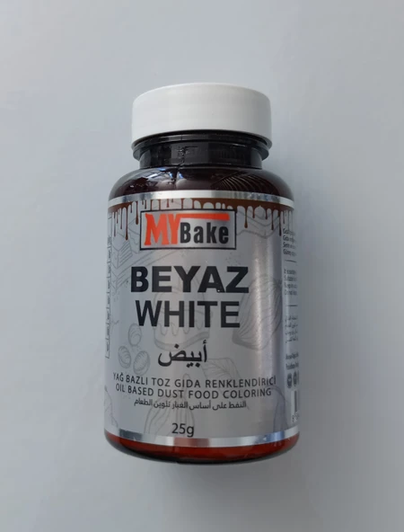 YAĞ BAZLI TOZ BOYA MY BAKE 25 GR BEYAZ ürün görseli 1