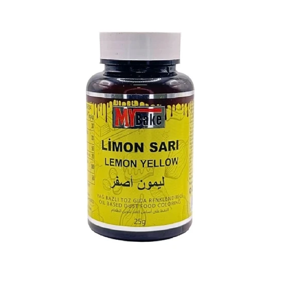 YAĞ BAZLI TOZ BOYAMY BAKE 25 GR LİMON SARISI ürün görseli 1