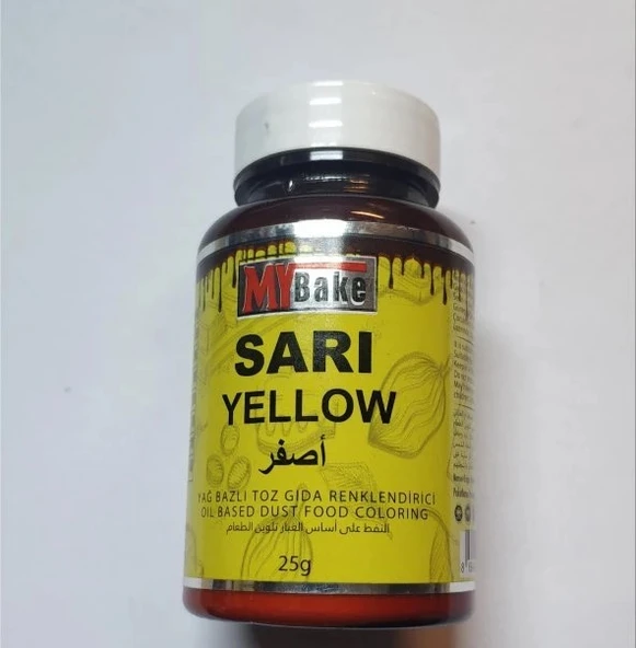 YAĞ BAZLI TOZ BOYA MY BAKE 25 GR SARI ürün görseli 1