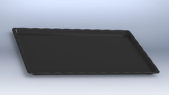 TEPSİ KIRILMAZ SİYAH NO:4  27.5x42x1 Cm ürün görseli 1