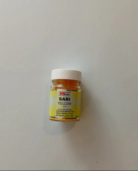 TOZ SİM  METALİK MY BAKE 10 GR SARI ürün görseli 1