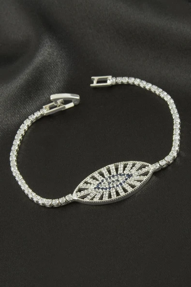 Oval Zirkon Taşlı Çocuk Bileklik 16 cm ürün görseli 1