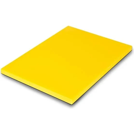 KESİM TAHTASI PLASTİK SARI 25X40X2 CM ürün görseli 1