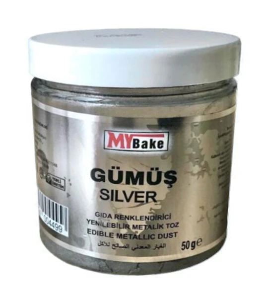 TOZ SİM  METALİK MY BAKE 50 GR GÜMÜŞ ürün görseli 1