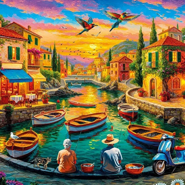 20089 PUZZLE 500 THE SİLENT TALE OF FİSHERMAN ürün görseli 1