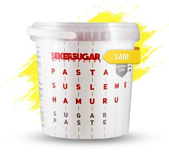 ŞEKER & SUGAR ŞEKER HAMURU 1 KG SARI ürün görseli 1