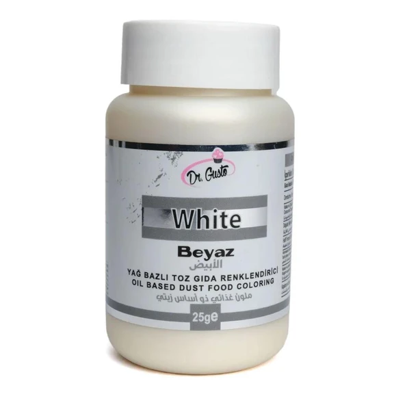 YAĞ BAZLI TOZ BOYA DR.GUSTO 25 GR BEYAZ ürün görseli 1
