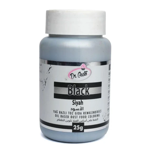 YAĞ BAZLI TOZ BOYA DR.GUSTO 25 GR SİYAH ürün görseli 1
