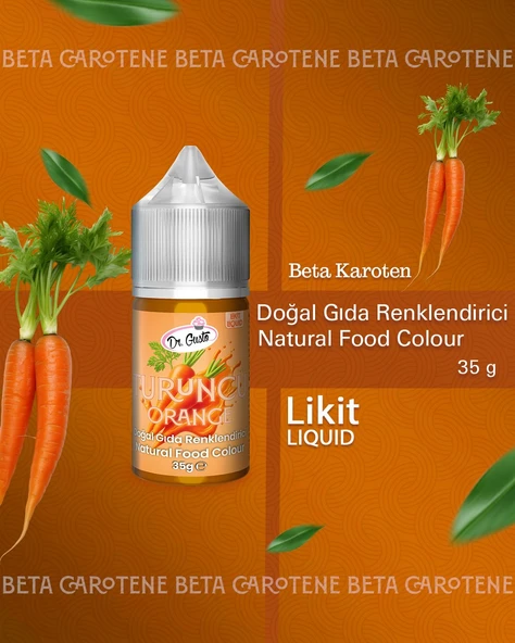 DOĞAL LİKİT GIDA  BOYASI DR.GUSTO 35 GR TURUNCU ürün görseli 1