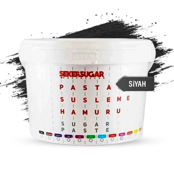 ŞEKER & SUGAR ŞEKER HAMURU 2,5 KG SİYAH ürün görseli 1