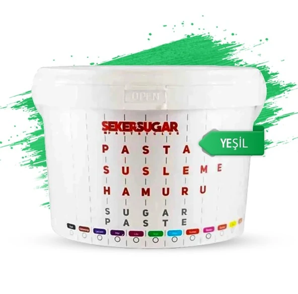 ŞEKER & SUGAR ŞEKER HAMURU 2,5 KG YEŞİL ürün görseli 1