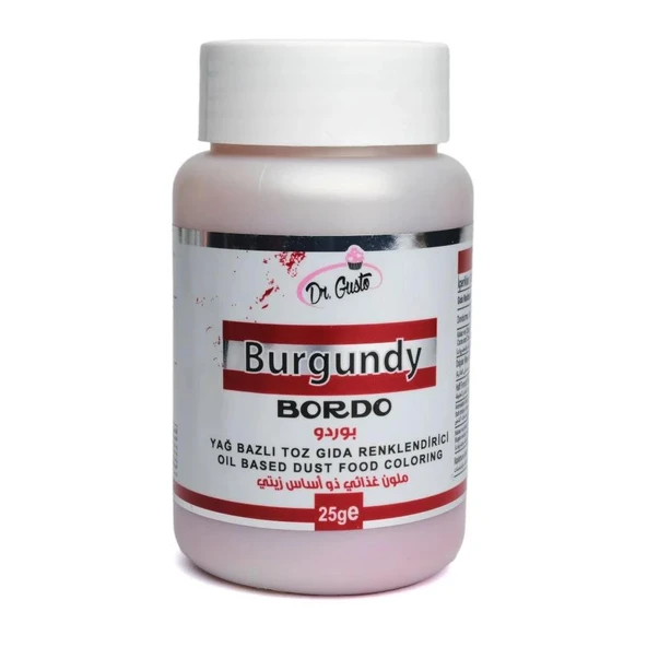 YAĞ BAZLI TOZ BOYA DR.GUSTO 25 GR BORDO ürün görseli 1