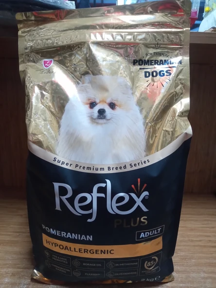Reflex Plus Hypoallergenıc Pomeranian Yetişkin Köpek Mama 2 Kg+2 ADET DANA ETLİ KÖPEK KONSERVE 400 GRAM ürün görseli 1