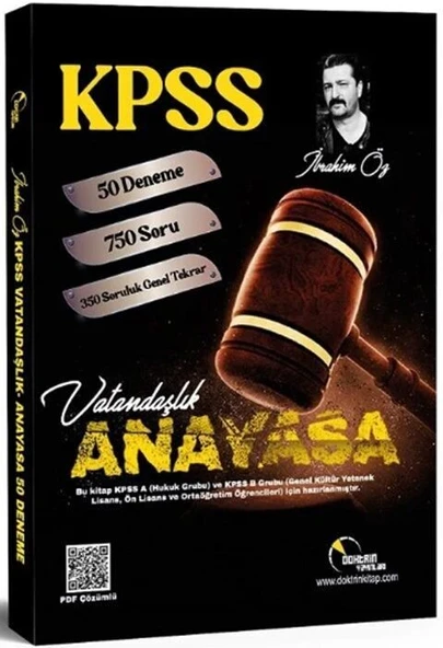 KPSS Vatandaşlık 50 Deneme ve Genel Tekrar Testi Doktrin Yayınları ürün görseli 1