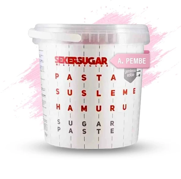 ŞEKER & SUGAR ŞEKER HAMURU 1 KG BEBE PEMBE ürün görseli 1