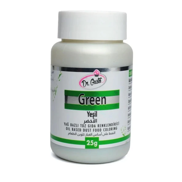 YAĞ BAZLI TOZ BOYA DR.GUSTO 25 GR YEŞİL ürün görseli 1